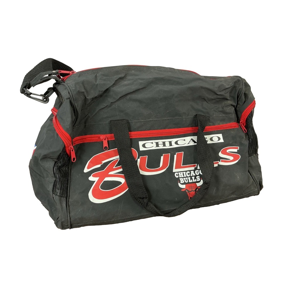 Access Chicago Bulls Michael Jordan NBA Duffel Bag Black Red White Unisex